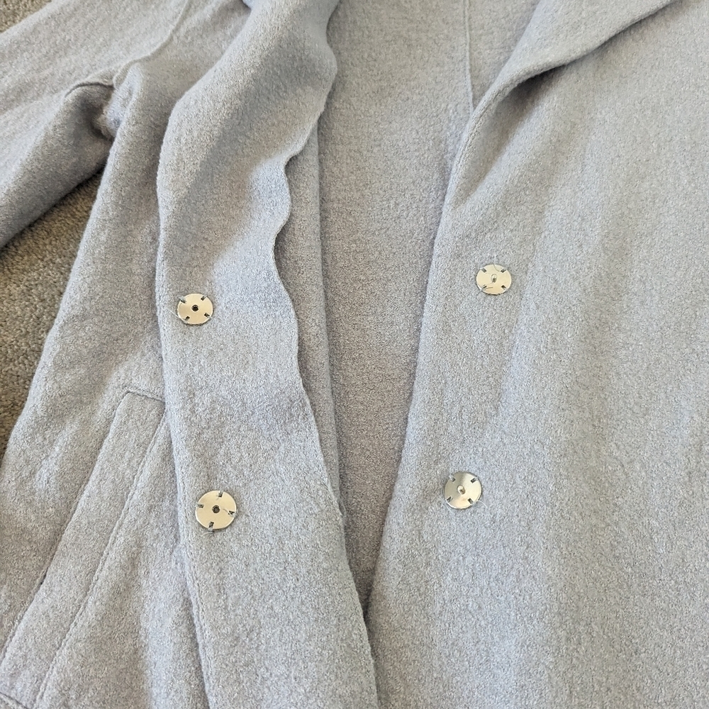 Dynamite Wool Blend Baby Blue Mid Length Light Jacket Women's Medium - Picture 6 of 12